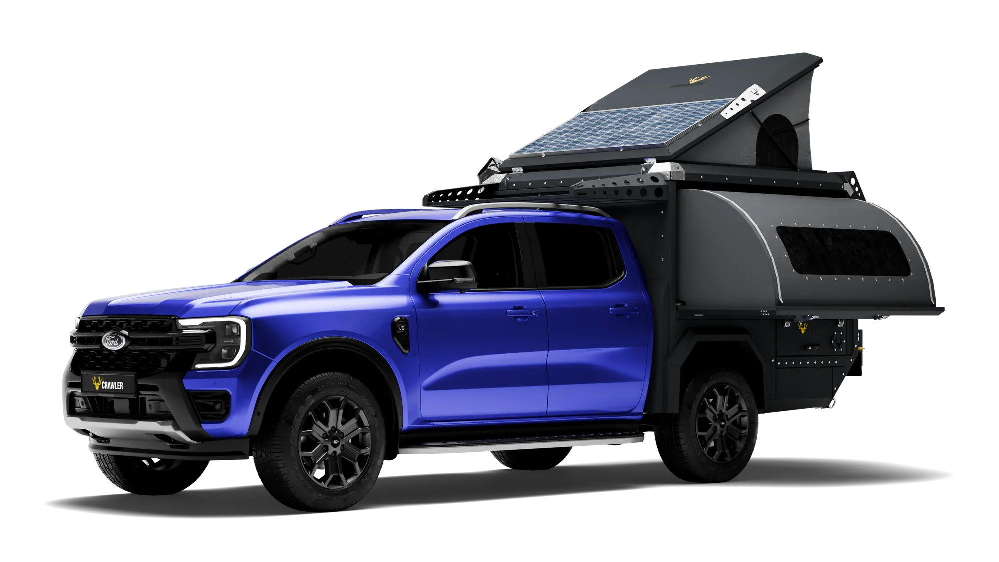 Crawler KMP 190 Ford Ranger — pop-up tavan açık