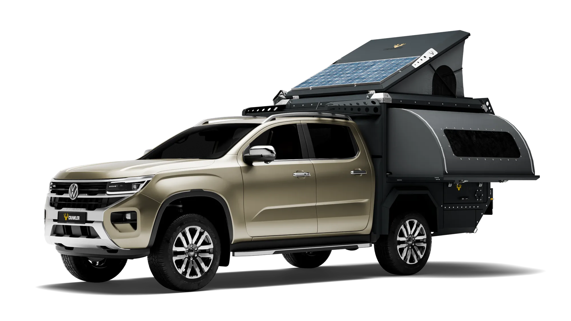 Crawler KMP 190 Volkswagen Amarok — pop-up tavan açık