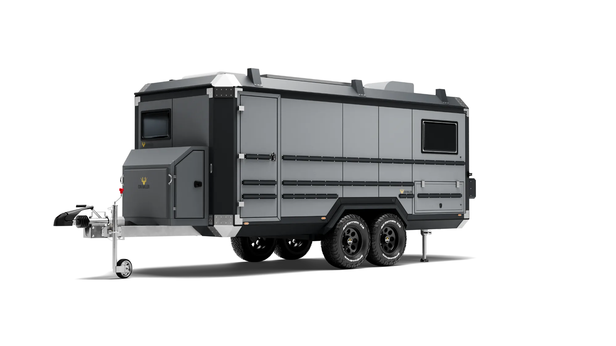 Deep Black / Ash Grey (Ral 9005 / Heper 3) (Matte, Rough)
